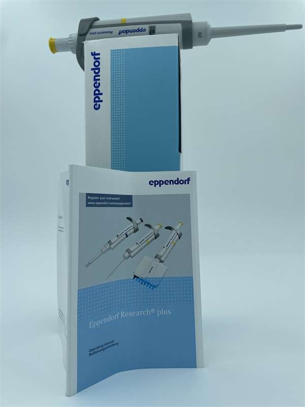 Eppendorf Research? plus 基本型 单道, 可调量程 20 – 200 μL, 黄色 不带 epT.I.P.S.? Box